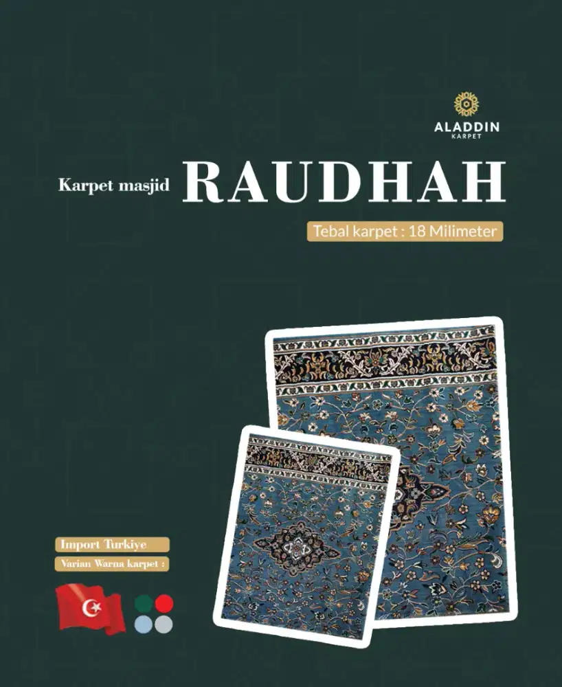 PROMO AKHIR TAHUN!! KARPET MASJID KUALITAS IMPORT TEBAL SURABAYA