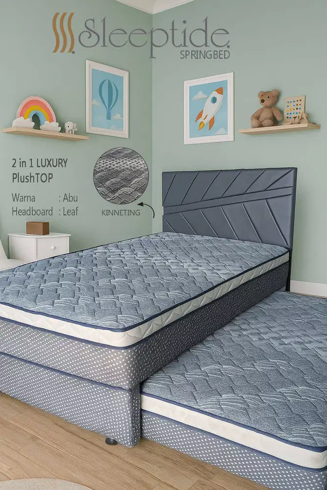 SLEEPTIDE Springbed 2in1 Luxury Plushtop HB Leaf