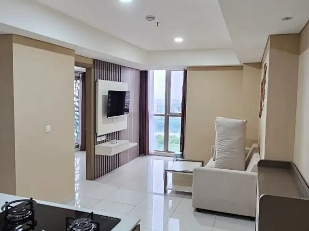 DISEWA APARTEMEN GOLD COAST PIK TIPE 2 BR 68m FULL FURNISH CANTIK SEA VIEW SIAP HUNI MURAH