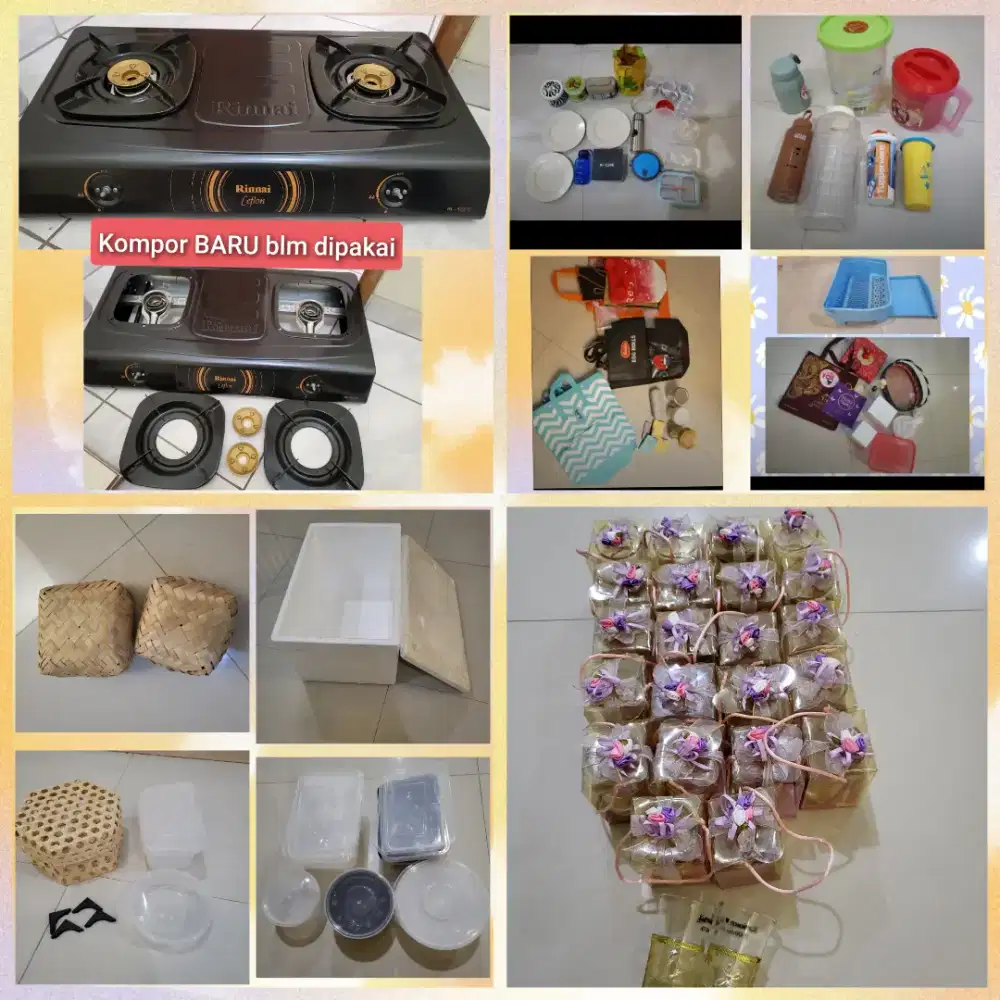 Kompor gas Rinnai 2 tungku dan SEMUA BARANG