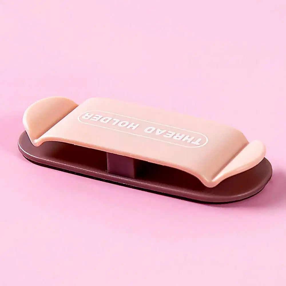 250924D Penggulung Kabel Tempel Dinding Thread Cable Charger Clip Hold