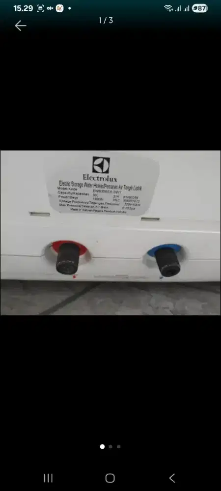 Waterheater electrolux terbaru