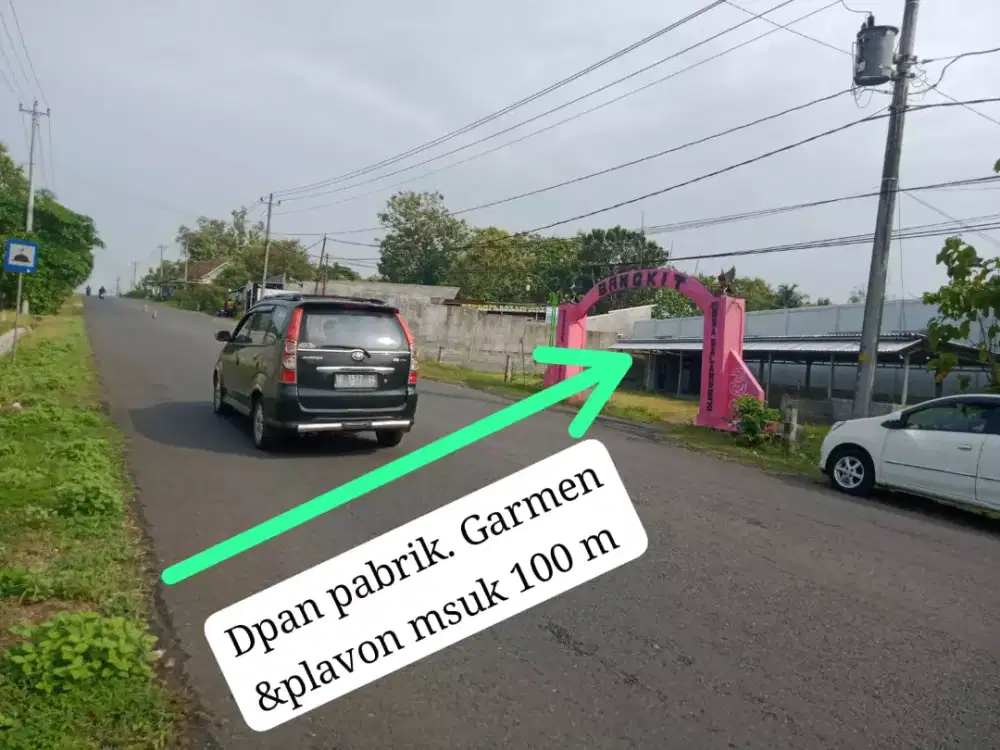 Tanah deket exsit tool di kawasan industri. Sentolo kulonprogo