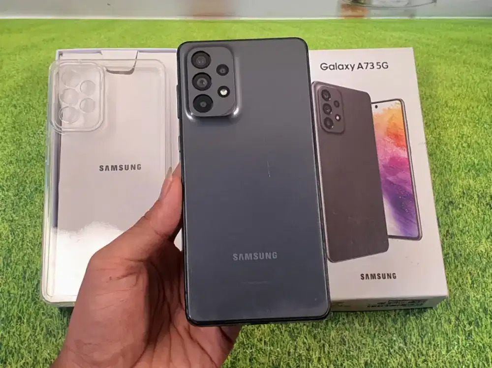 Samsung Galaxy A73 5G NFC 8/256 fullset Resmi SEIN