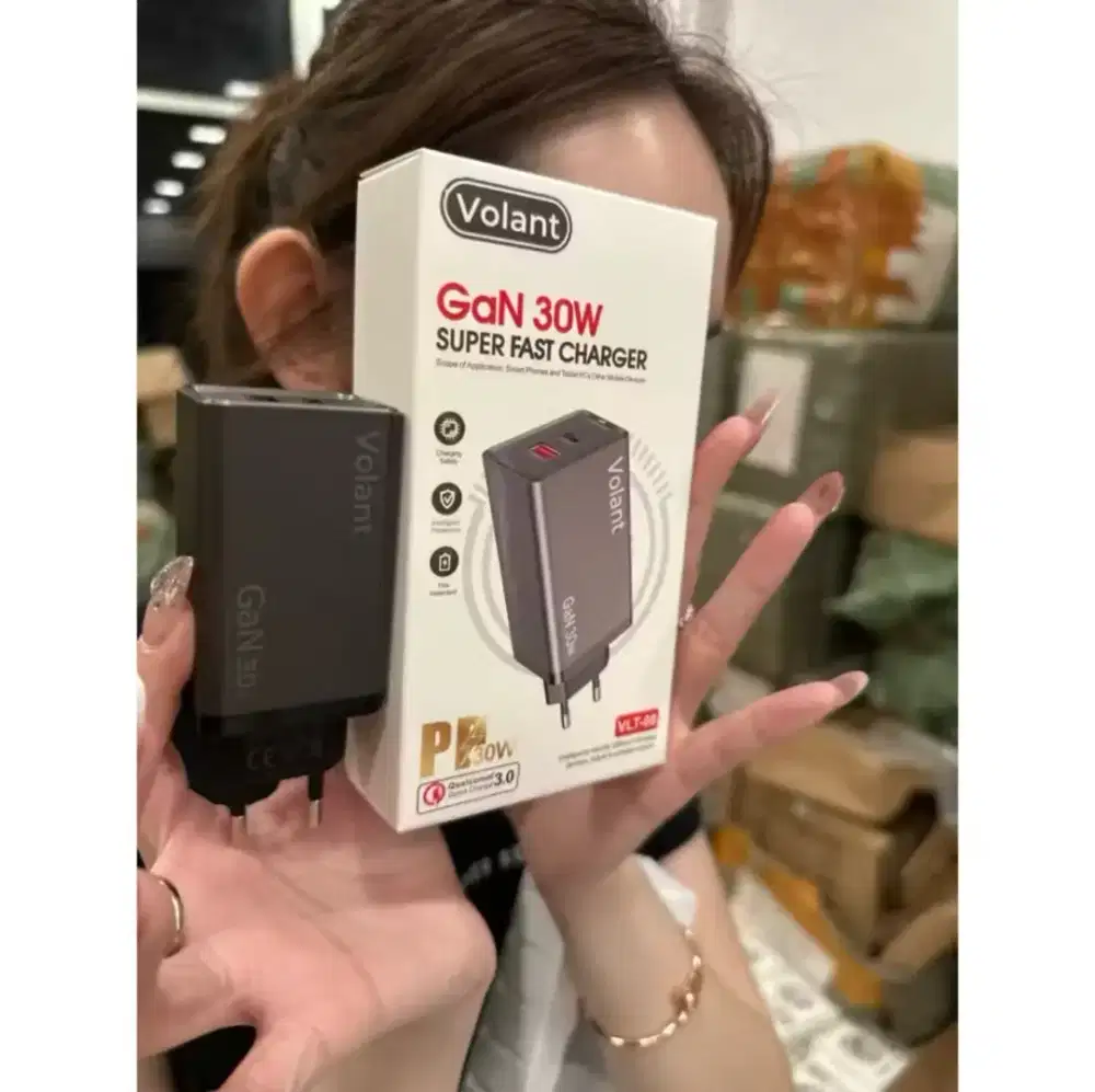 super fast charger adaptor volant gan 30 watt