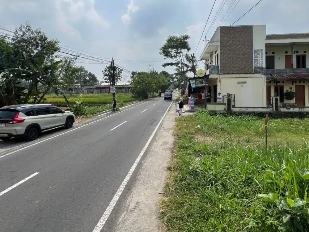 Tanah Premium SHM Tepi Jl Pandowoharjo Utara Resto Jejamuran - Bisa Cash Tempo