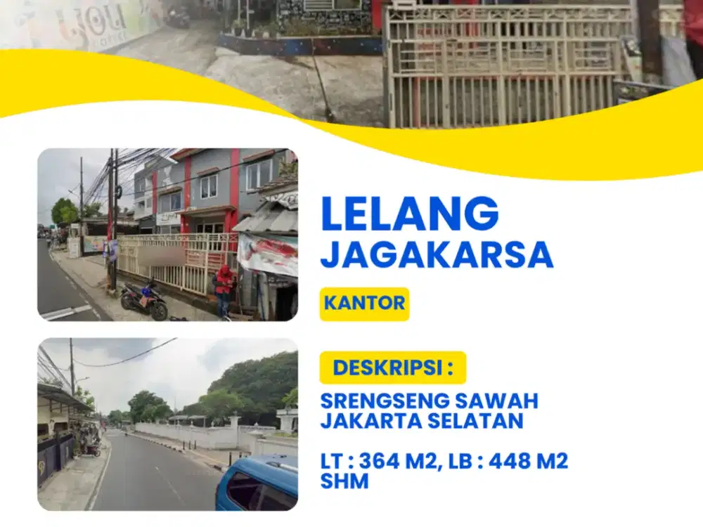 Di Jual Property Skema Lelang Kantor Jagakarsa, Jakarta Selatan