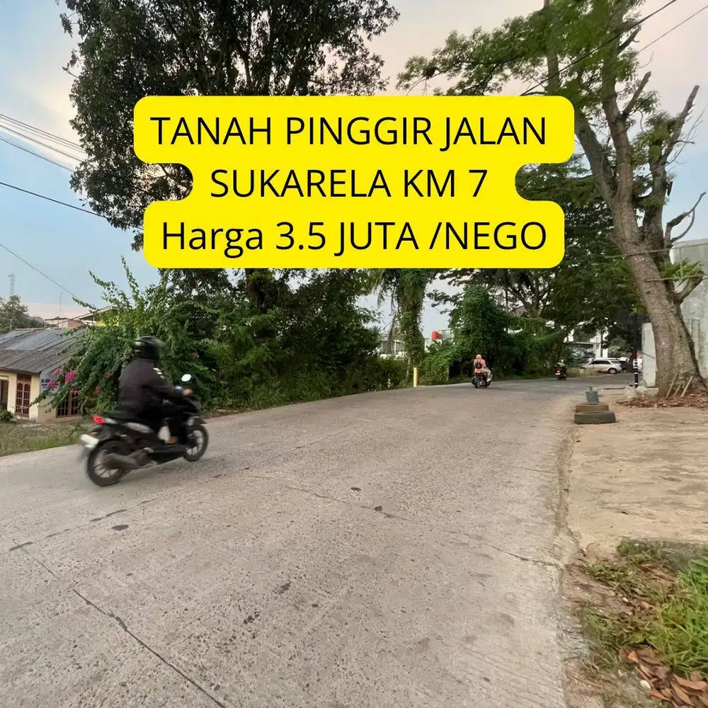 TANAH PINGGIR JALAN SUKARELA PALEMBANG