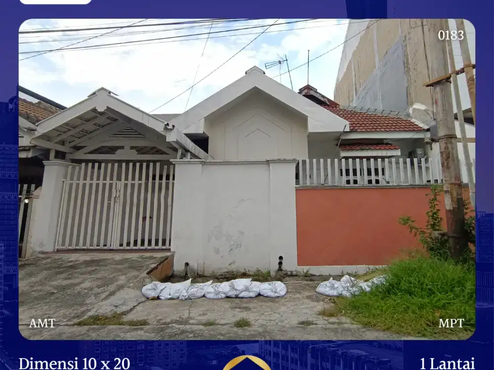 JUAL RUMAH BABATAN PANTAI SURABAYA LEBAR 10 SHM