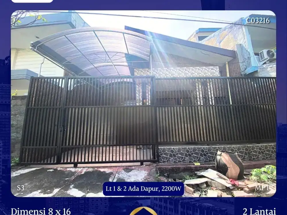 DIJUAL RUMAH AREA MANYAR SURABAYA KERTOADI INDAH REJO TOMPOTIKA JAYA