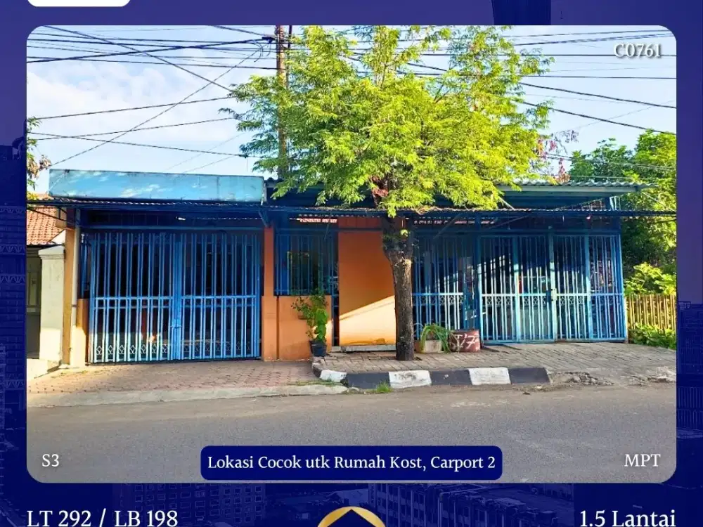 JUAL RUMAH GAYUNGSARI SURABAYA SHM COCOK KOST