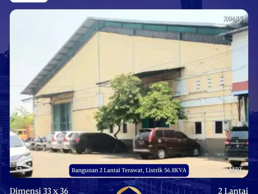 DIJUAL GUDANG MEIKO ABADI SIDOARJO GEDANGAN TERAWAT LEBAR LUAS BESAR