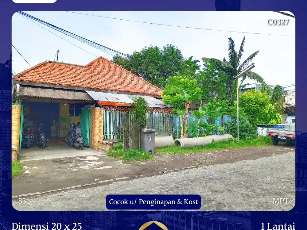 JUAL RUMAH KETINTANG BARU SURABAYA HOOK COCOK U/ KOST