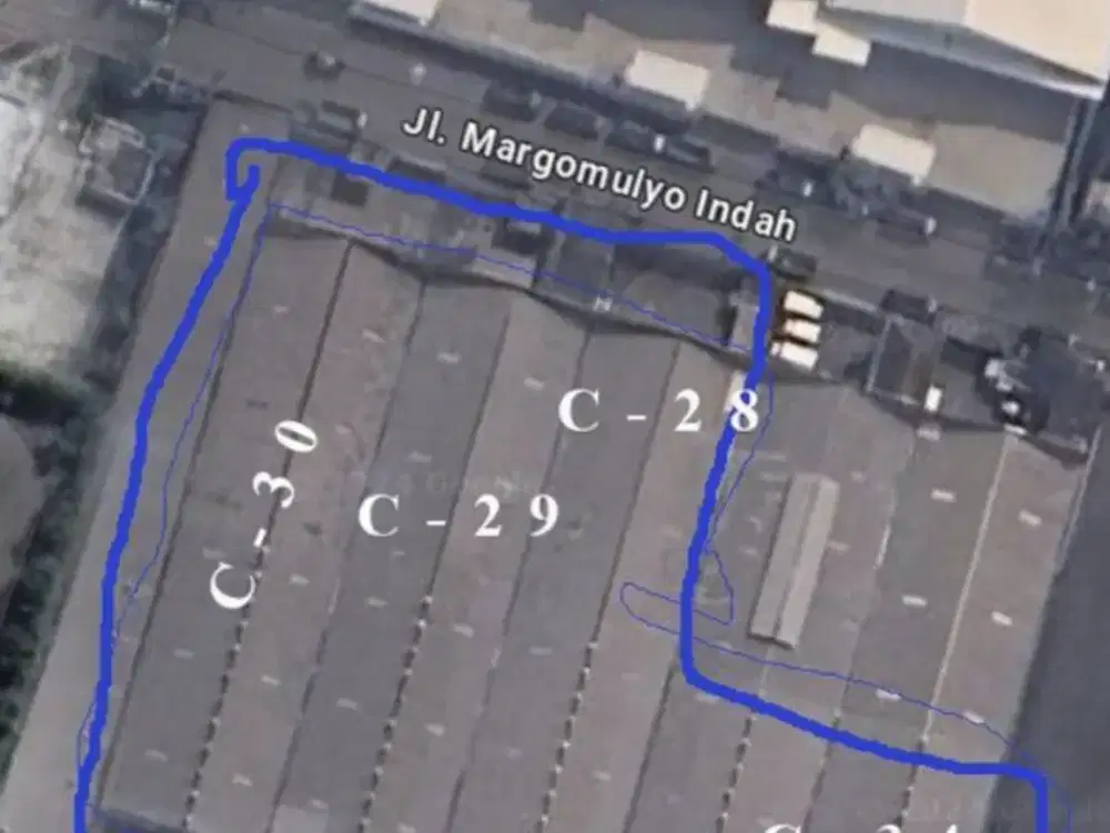 JUAL GUDANG MARGOMULYO EX PABRIK SURABAYA ADA 7 UNIT SHM