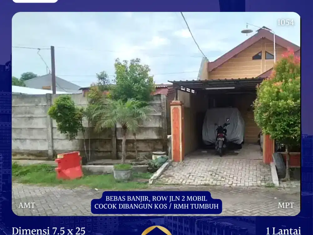 JUAL RUMAH GAYUNG KEBONSARI SURABAYA BEBAS BANJIR