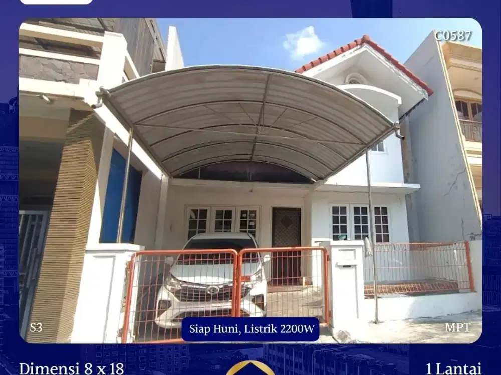 JUAL RUMAH PAKUWON INDAH VILLA VALENSIA SURABAYA SHM SIAP HUNI
