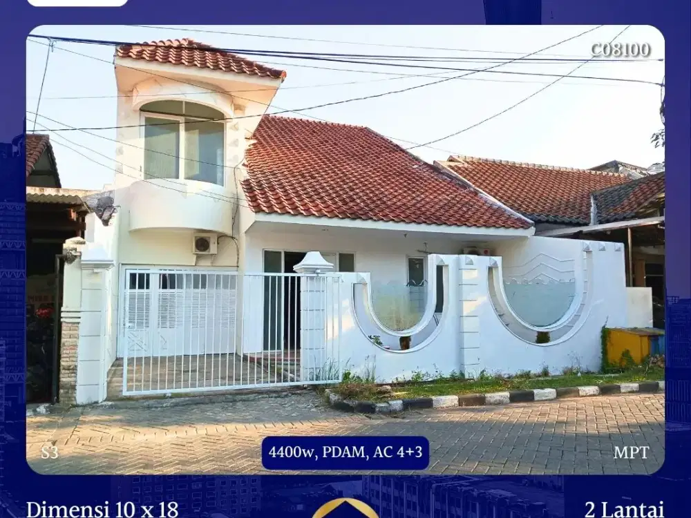 JUAL RUMAH BABATAN PRATAMA SURABAYA WIYUNG 3.2M