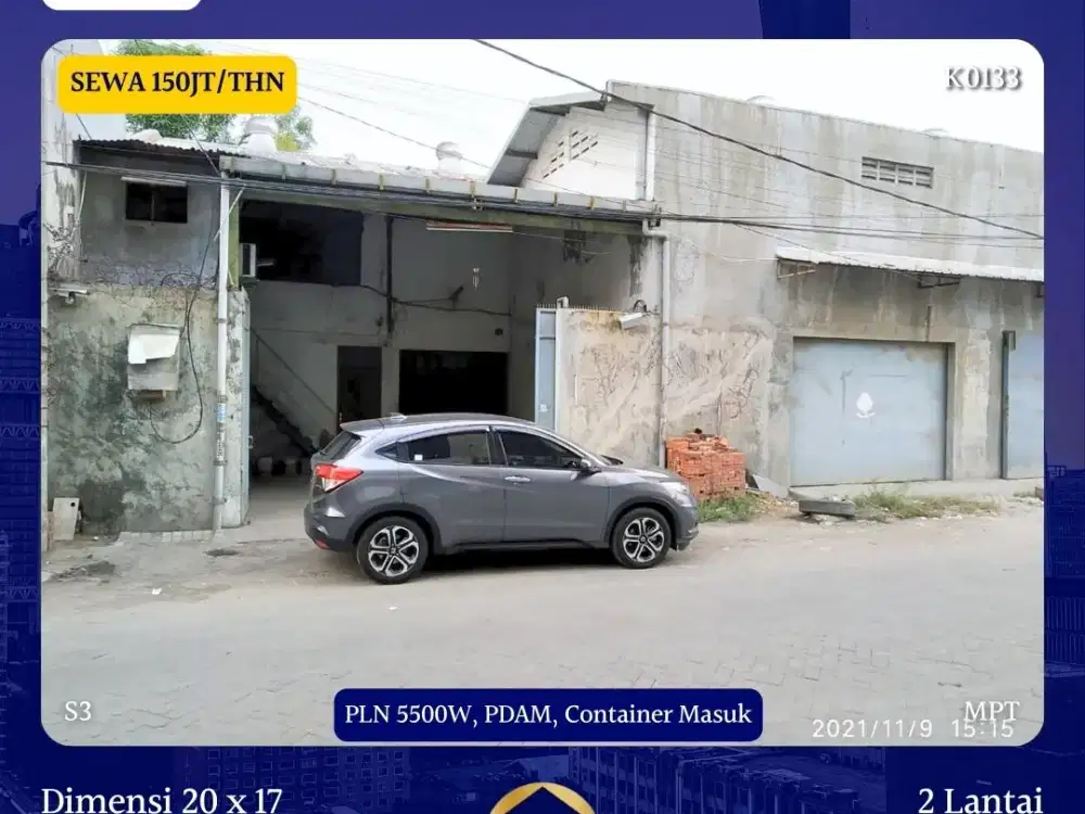 Dijual Gudang Lebak Sari Kenjeran Surabaya dkt Gading Babatan Pantai Kapasan Lebak