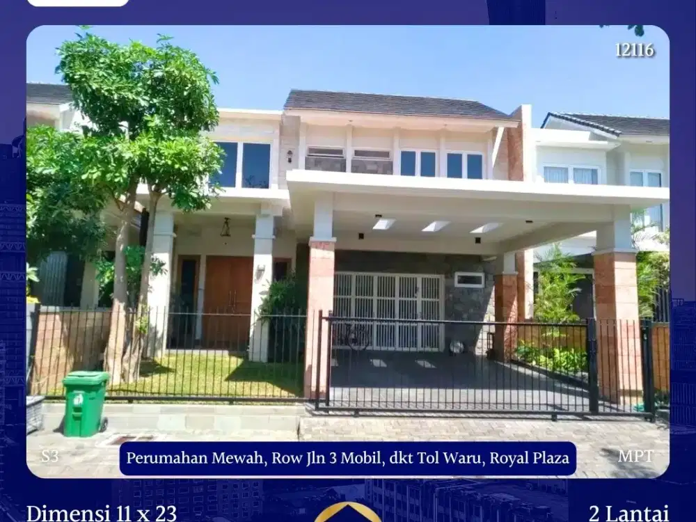 JUAL RUMAH GAYUNGSARI SURABAYA SHM PERUMAHAN MEWAH