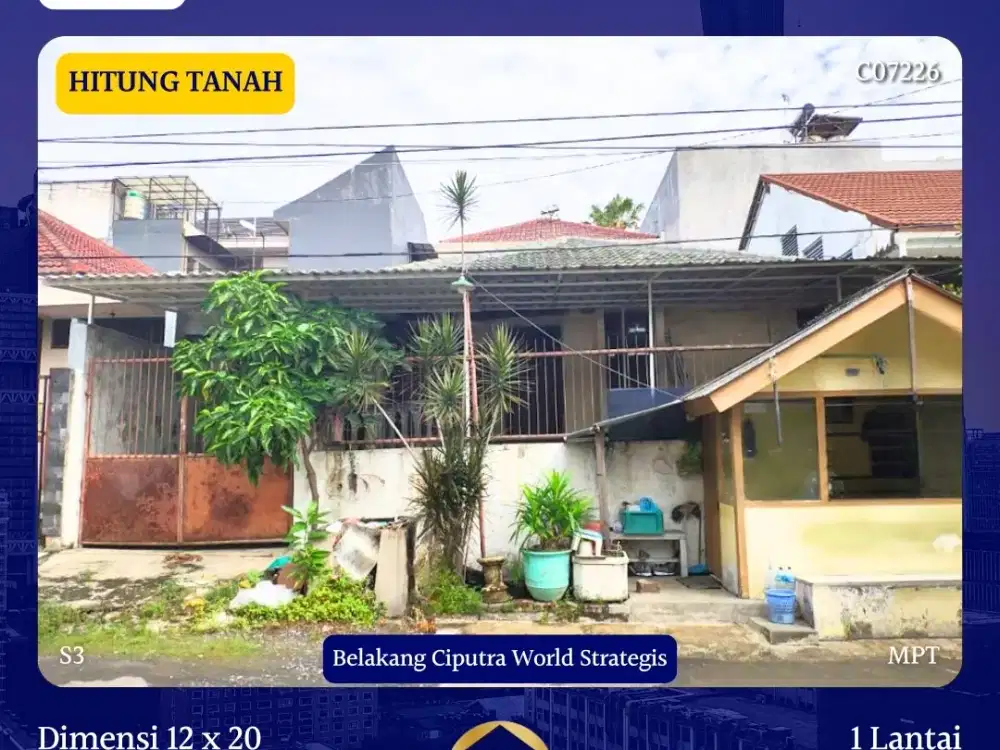 JUAL RUMAH KRIS KENCANA SARI HITUNG TANAH SURABAYA SHM DKT CW