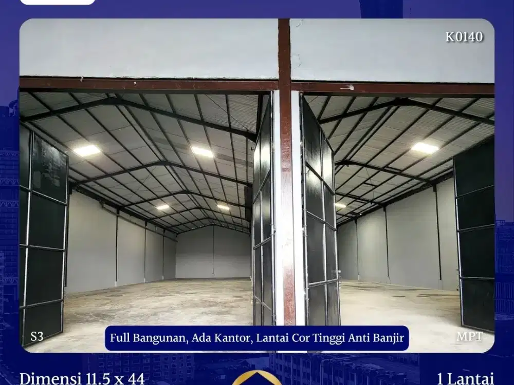 DIJUAL GUDANG OSOWILANGUN BENOWO SURABAYA DKT MARGO TOL SHM NO BANJIR