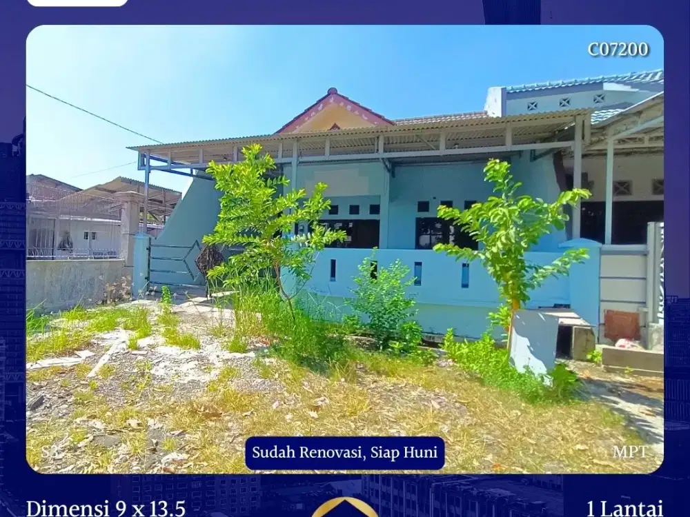 JUAL RUMAH PURI LIDAH KULON SURABAYA LAKARSANTRI