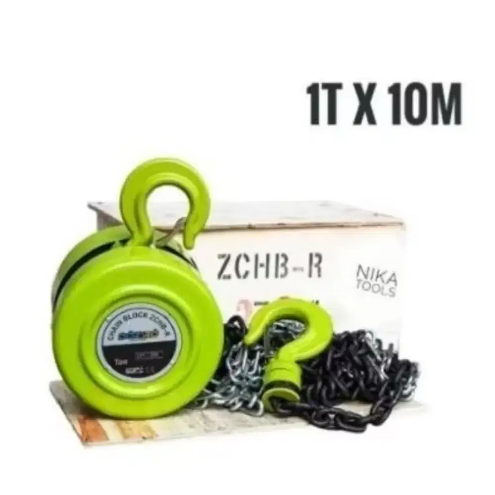 1 ton 10 meter takel katrol chain block bulat