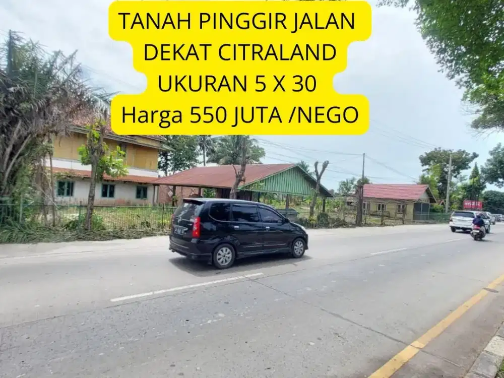 TANAH PINGGIR JALAN DEKAT KRAMASAN PALEMBANG
