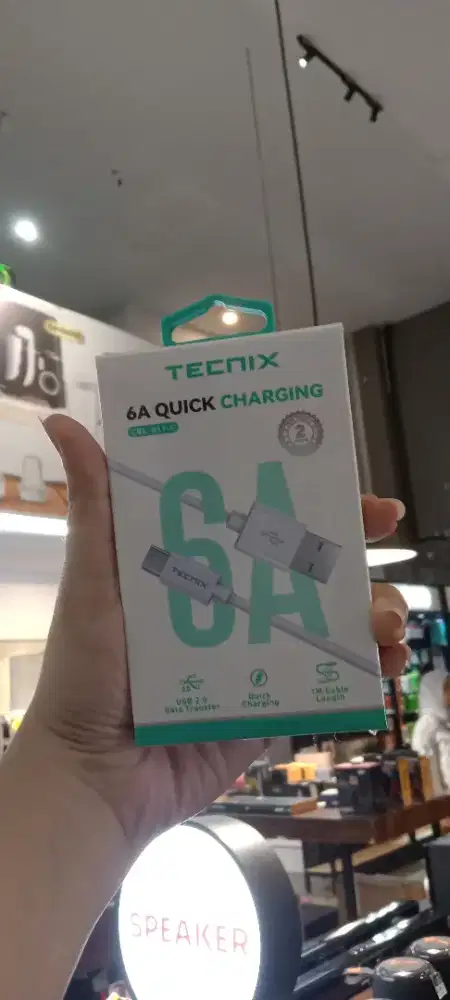 Tecnix CBL-811C Kabel Data Charger USB Type C Quick Charging 6A