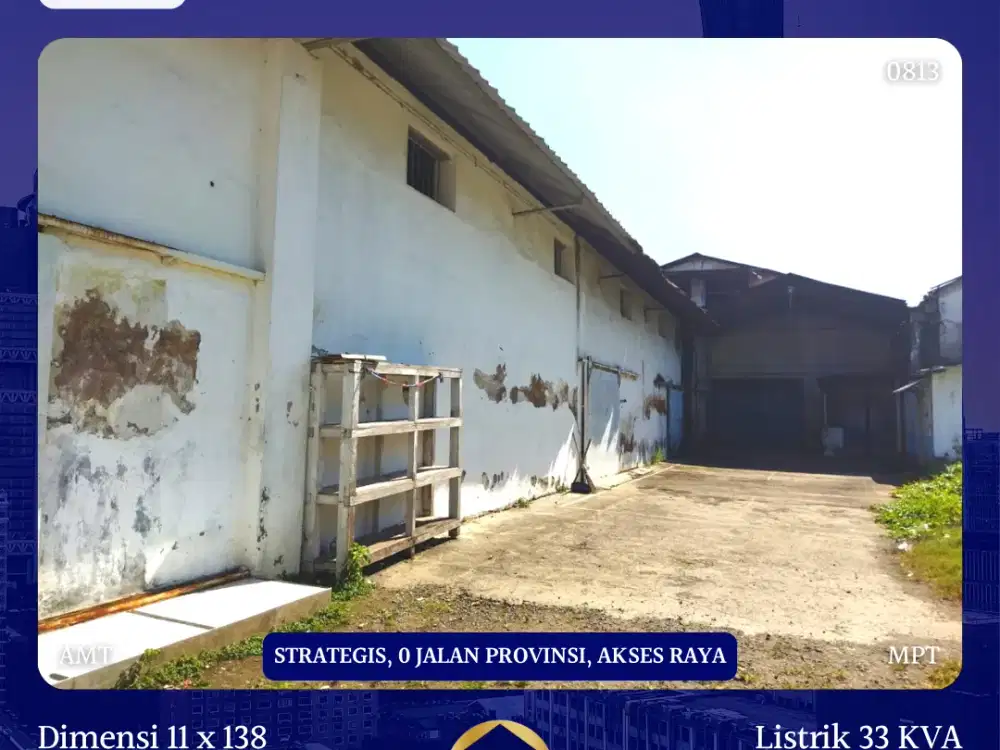 DIJUAL GUDANG RAYA KENJERAN SURABAYA TAMBAKSARI DKT TOL KAPASAN MERR