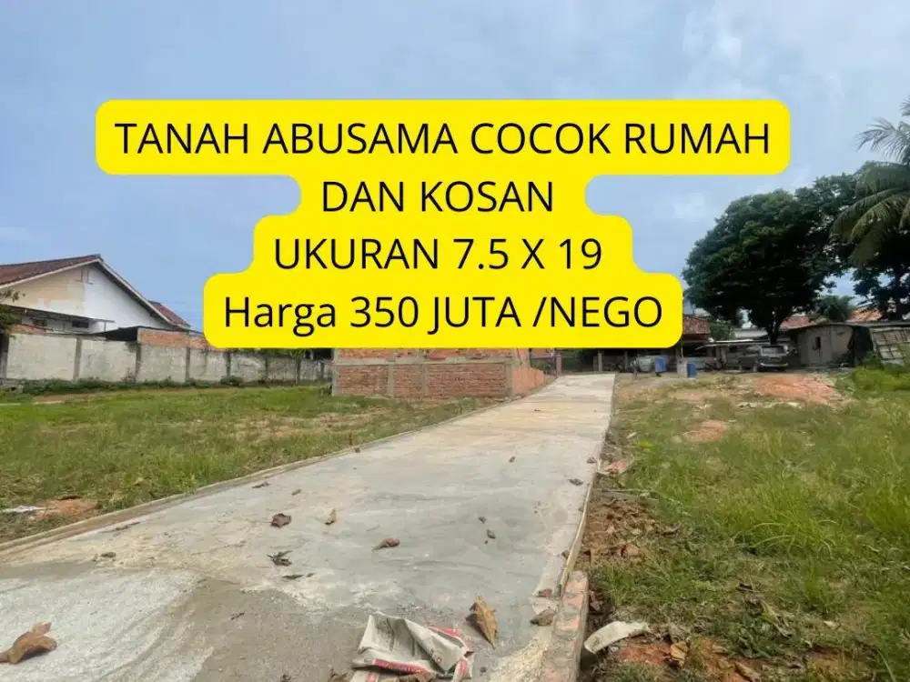 TANAH ABUSAMA BELAKANG KAMPUS STIKE PALEMBANG