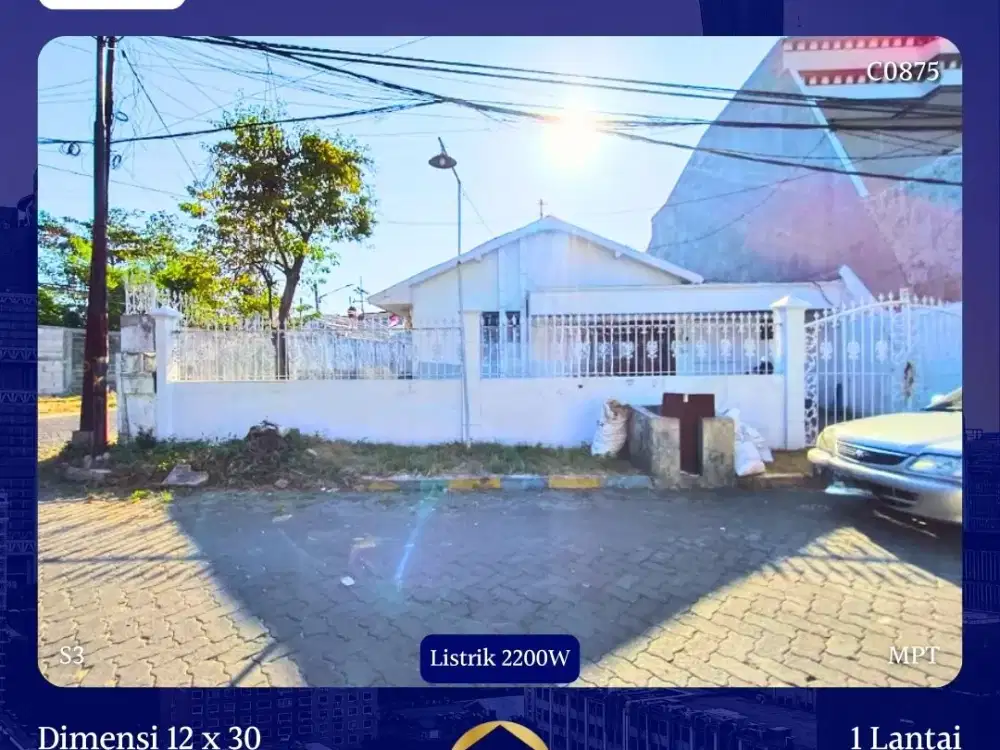 JUAL RUMAH VILLA KALIJUDAN INDAH SURABAYA HOOK LEBAR 12