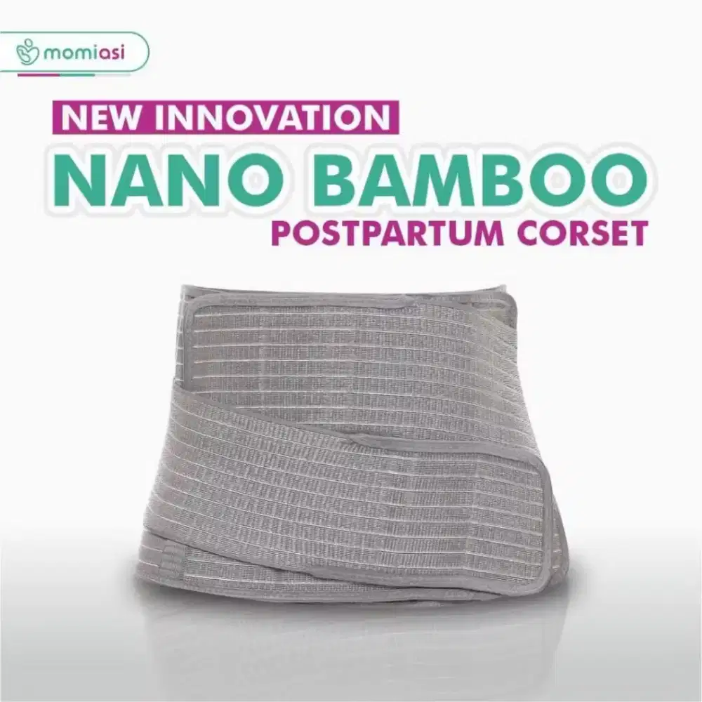 MOMIASI - NEW Korset Nano Bamboo (Grey) FAST SLIM Pasca Melahirkan