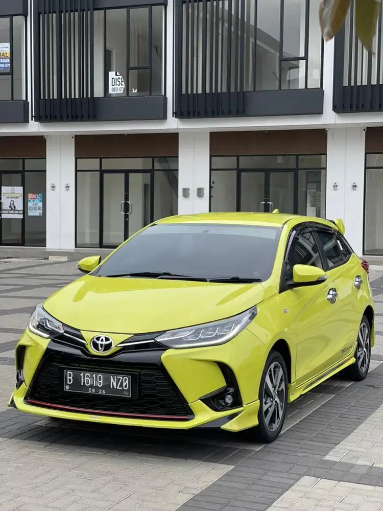 YARIS S TRD 2021 KUNING KM 38rb PAJAK PANJANG TANGAN PERTAMA FULL ORI