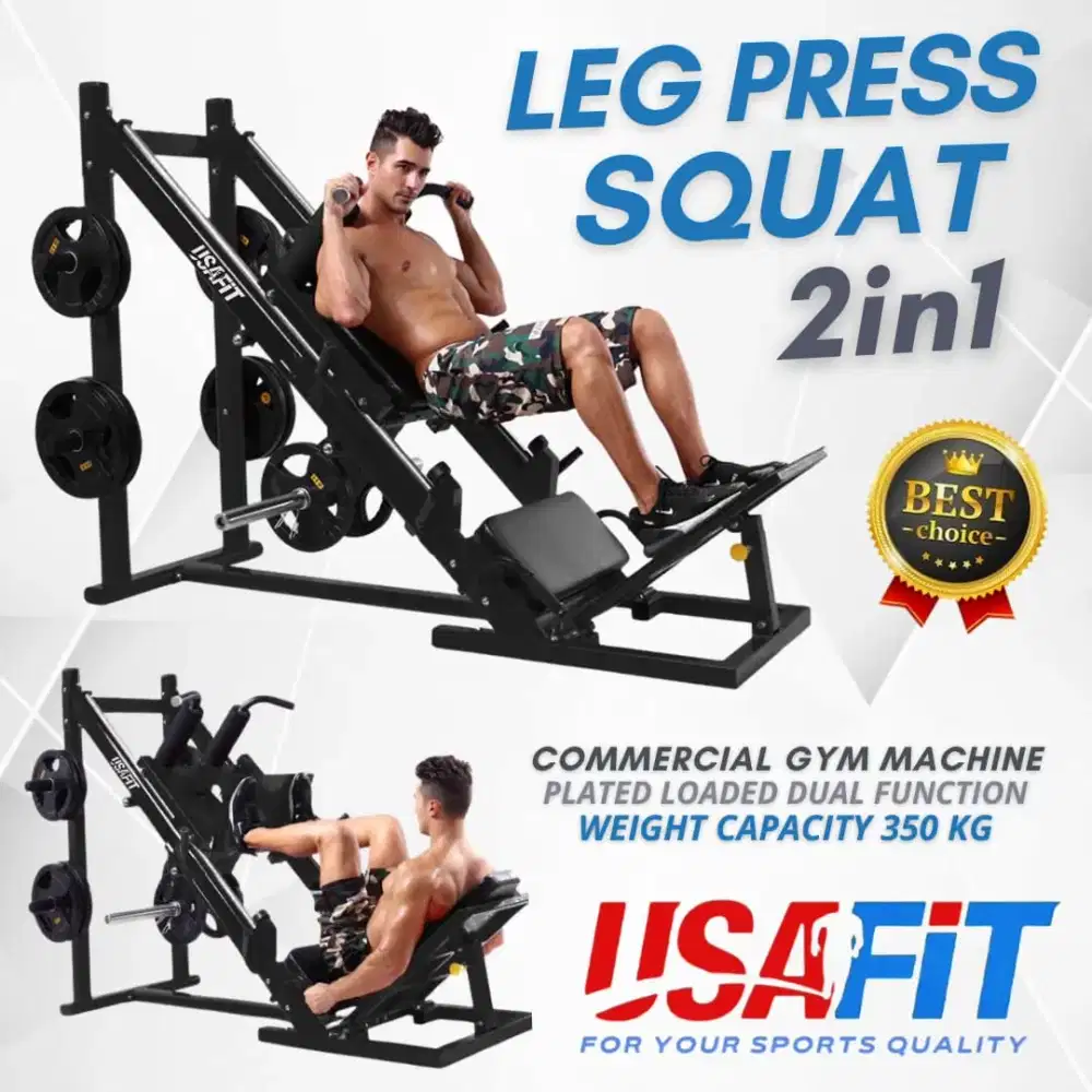 Alat Fitness Leg Press Squat Import USAFIT