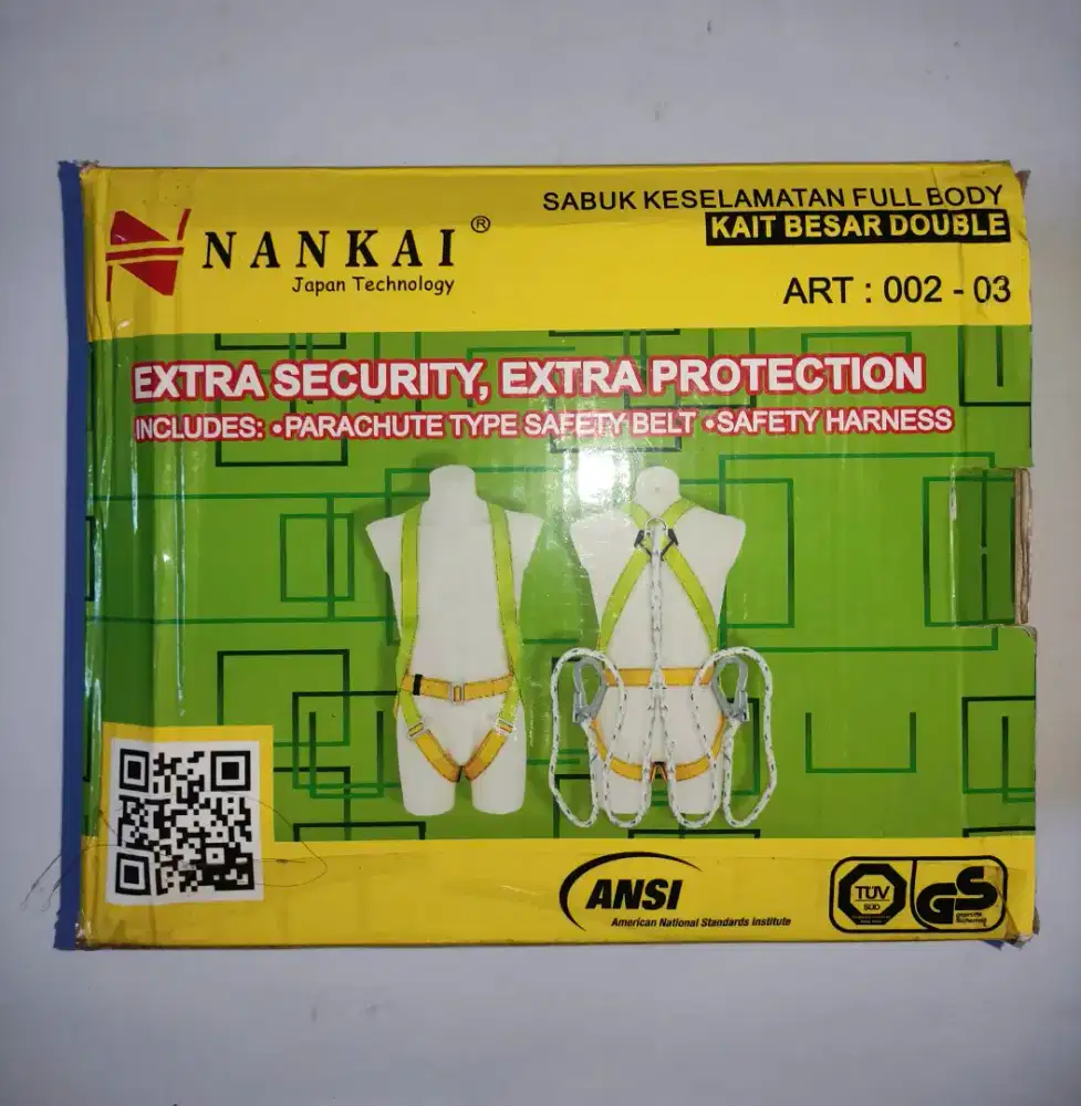 Sabuk Keselamatan FullBody Kait Besar Double