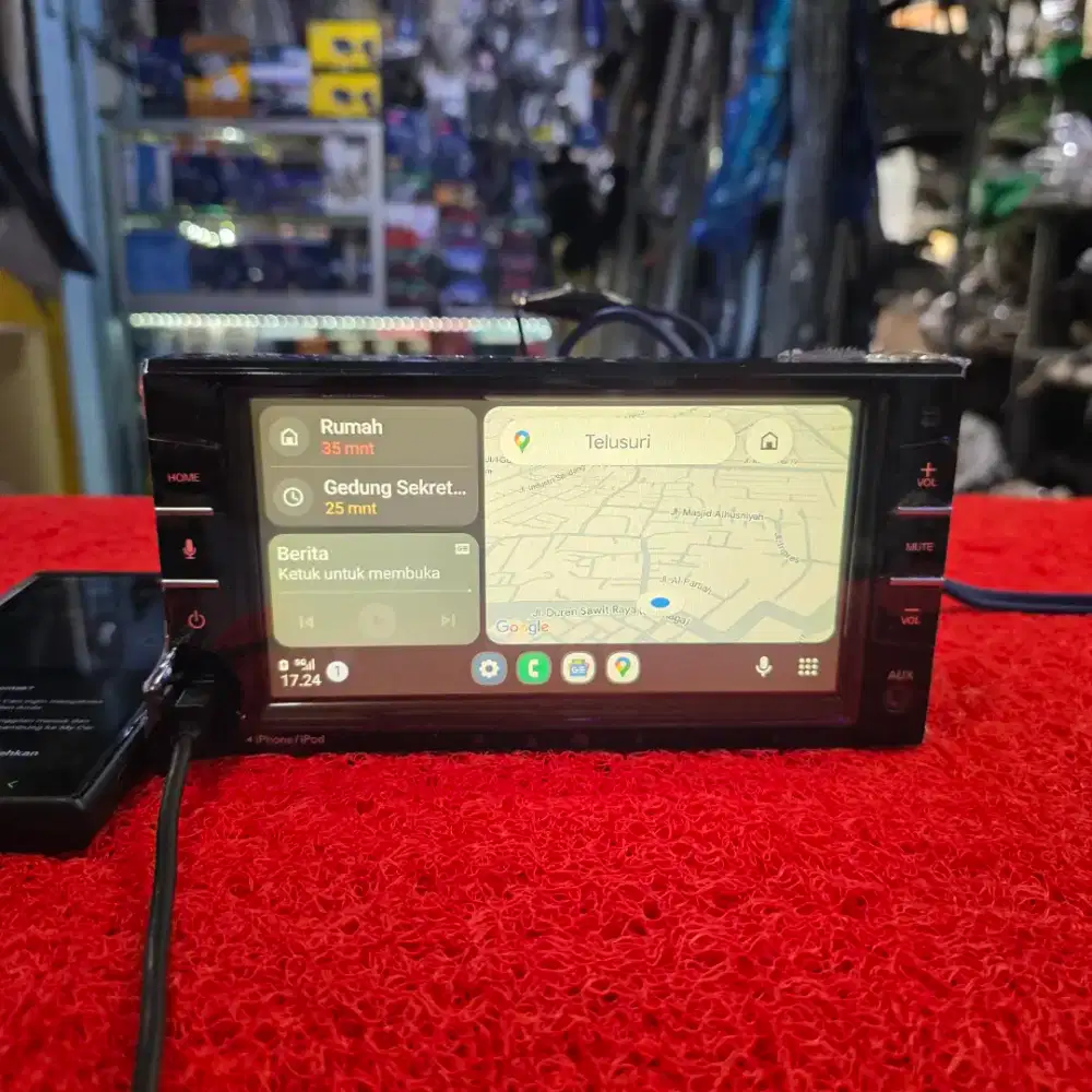 Head Unit Datsun GO+ Clarion PE-4217N-A Android Auto CarPlay Miracast