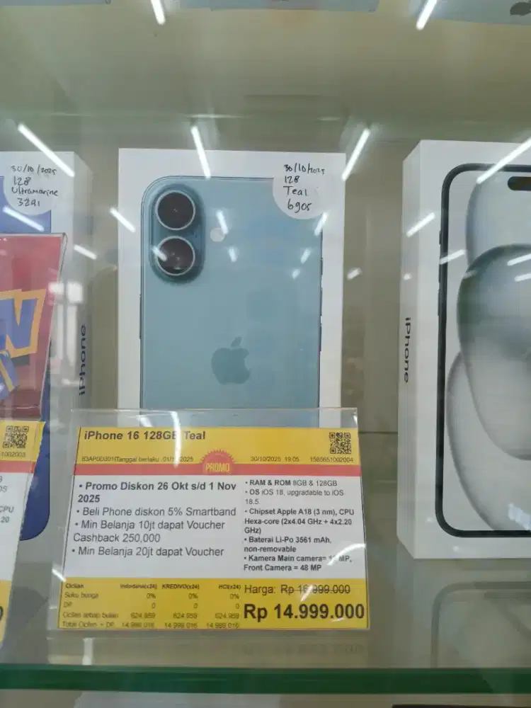 Promo cicilan iphone 16 128gb teal