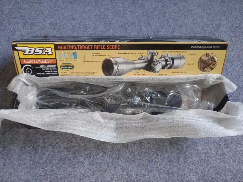 Di jual hunting rifle scope tidak pernah dipakai