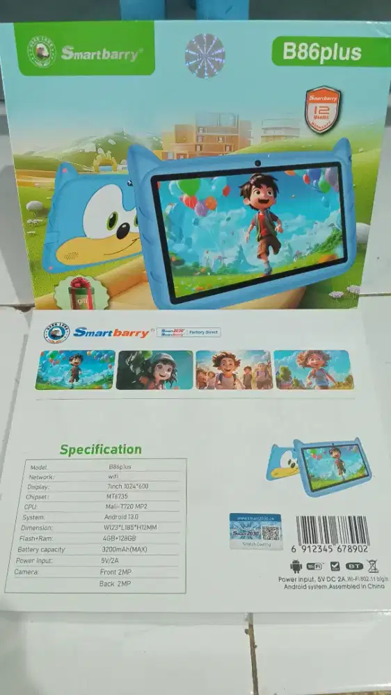 Tab Smartbarry B86plus (tablet anak)
