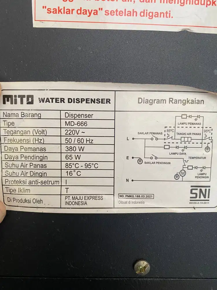 Mito Dispenser MD-666