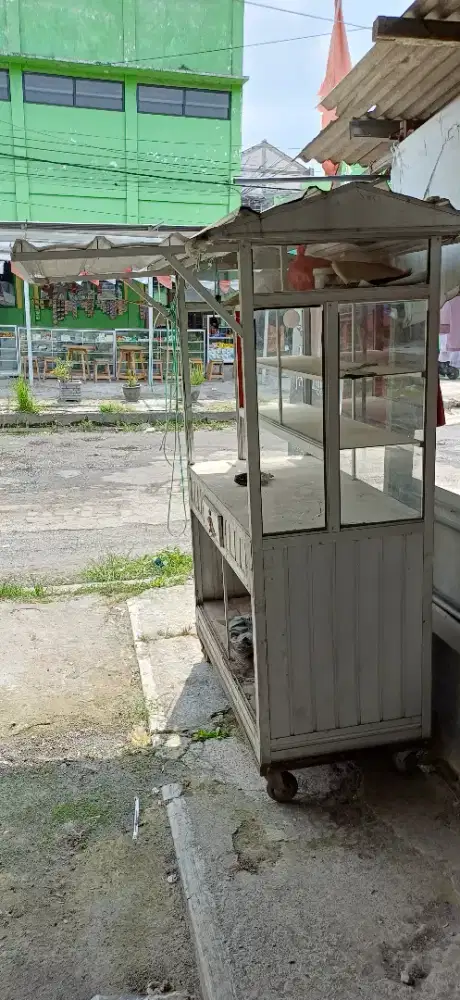 Rombong Stainles dan Kaca