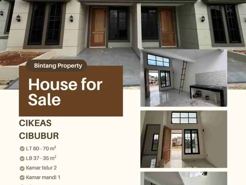 Dijual Rumah baru di Cikeas-Cimanggis -Cibubur