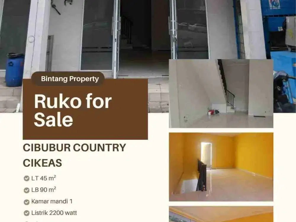 Ruko 2 lantai di Cibubur Country, Cikeas