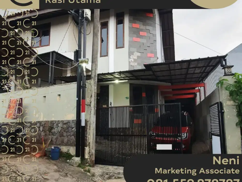DISEWAKAN RUMAH 2 LANTAI DI KAMPUNG SAWAH PONDOK GEDE BEKASI