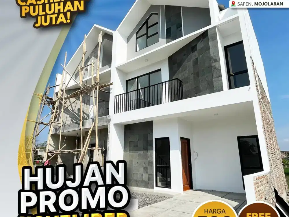 Desain Minimalis 2 Lantai Dekat Universitas Sebelas Maret Solo