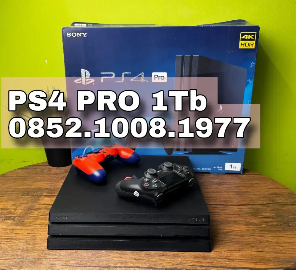 PS4 PRO 1tb + 2 STICK Bonus 1 Kaset Watchdog3