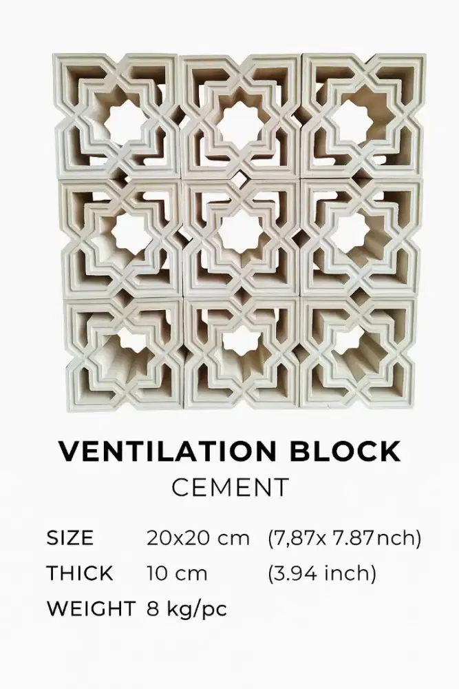 Roster,loster,roster beton minimalis 20x20cm