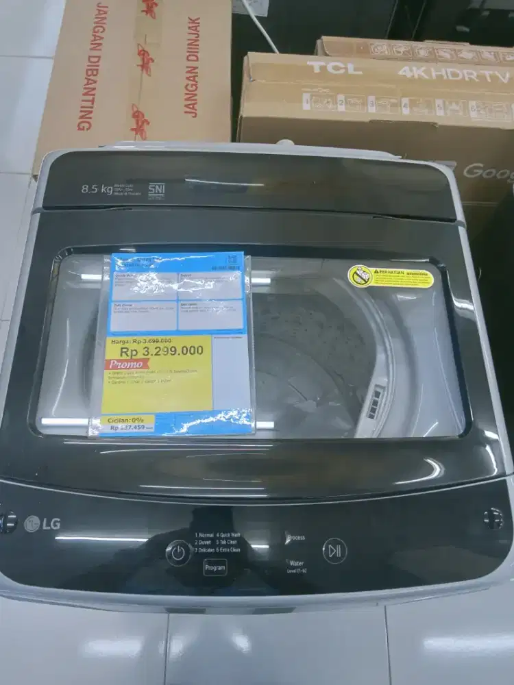 Promo Cicilan 0% Mesin Cuci Top Loading LG 8,5 Kg