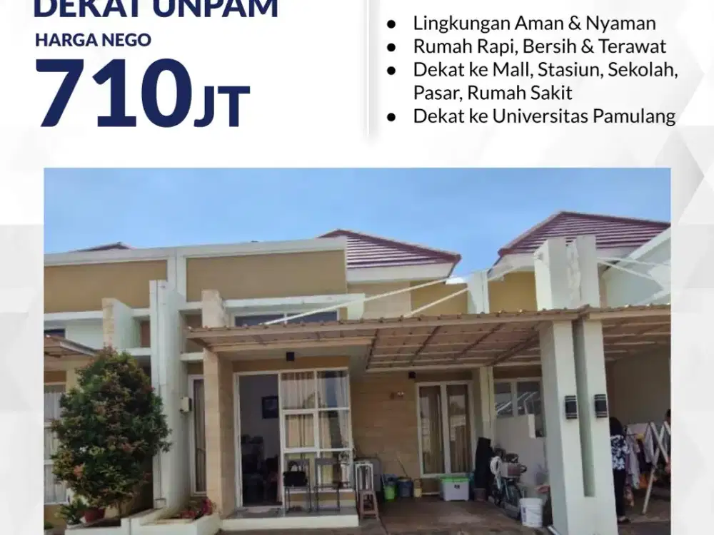 Rumah Siap Huni Dijual di Tria Adara 12 Pamulang Dekat Unpam